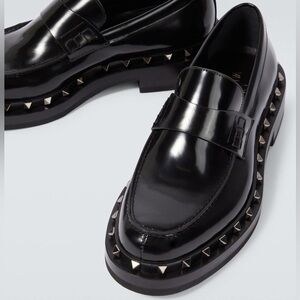 Valentino Garavani Rockstud M-way leather loafers NIB size 42